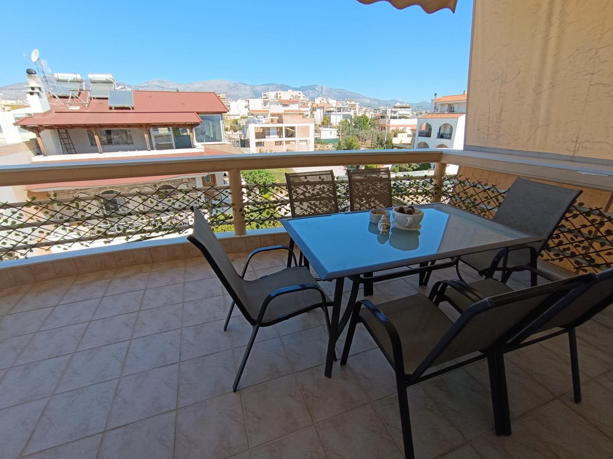 New Elegant Roof Apartment Ахарне Экстерьер фото